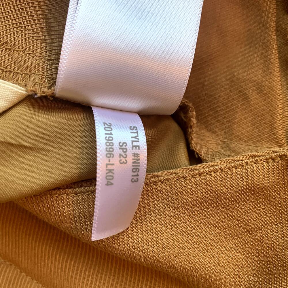 Madewell Women's Neale Straight-Leg Pant In Drapeweave CM5 Mustard Gold Size 6 - Picture 14 of 16